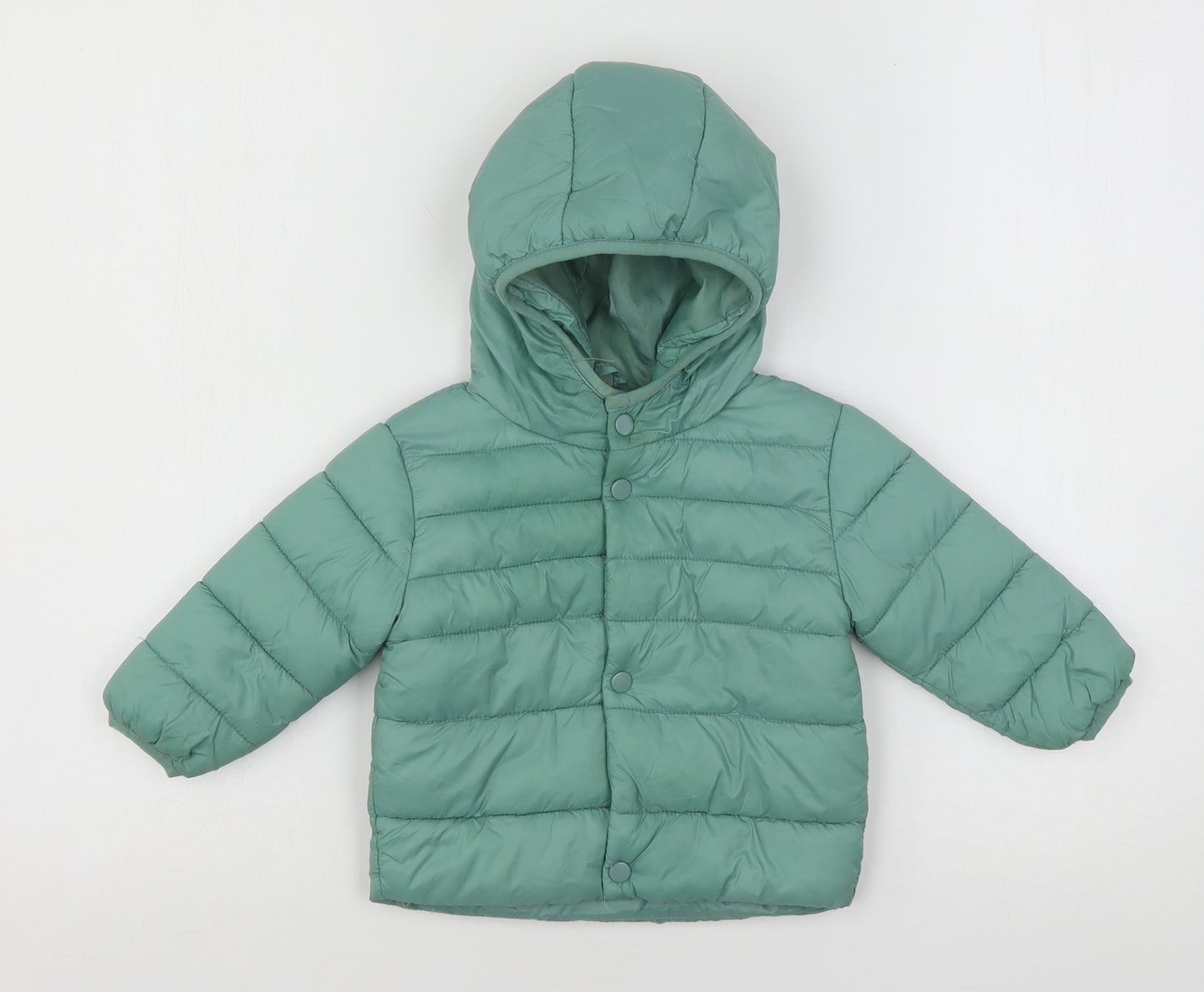 Primark Girls Green   Puffer Jacket Jacket Size 6-9 Months