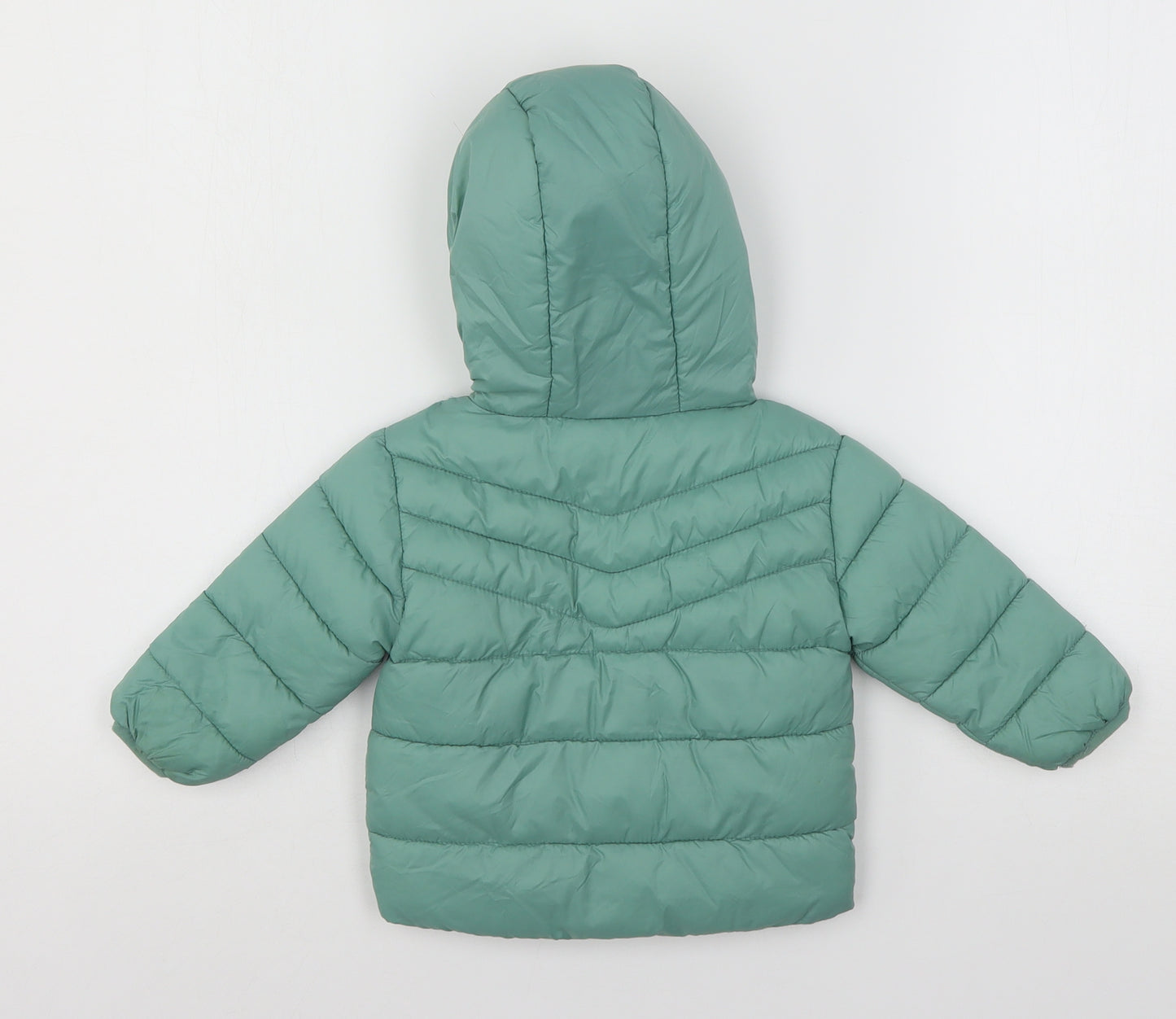 Primark Girls Green   Puffer Jacket Jacket Size 6-9 Months