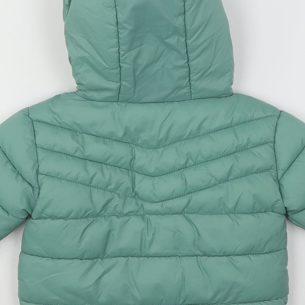 Primark Girls Green   Puffer Jacket Jacket Size 6-9 Months