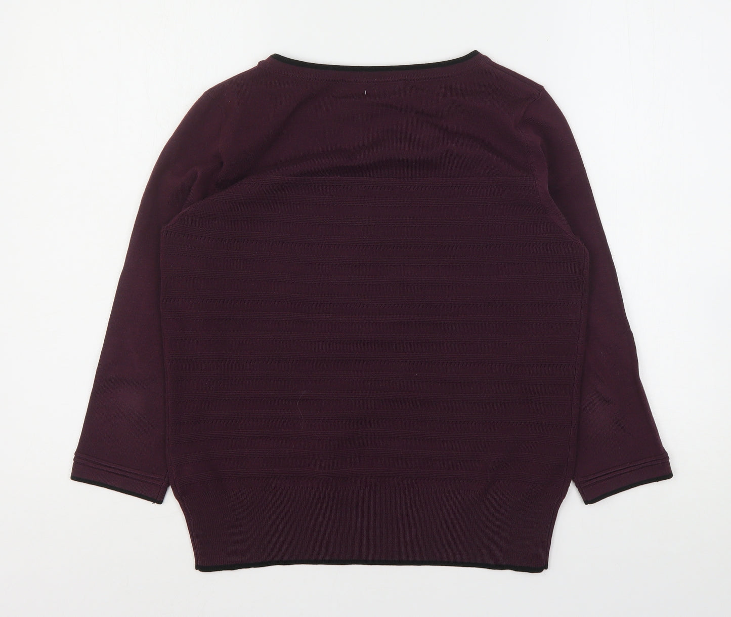 Principles  Womens Purple Round Neck  Acrylic Pullover Jumper Size 14
