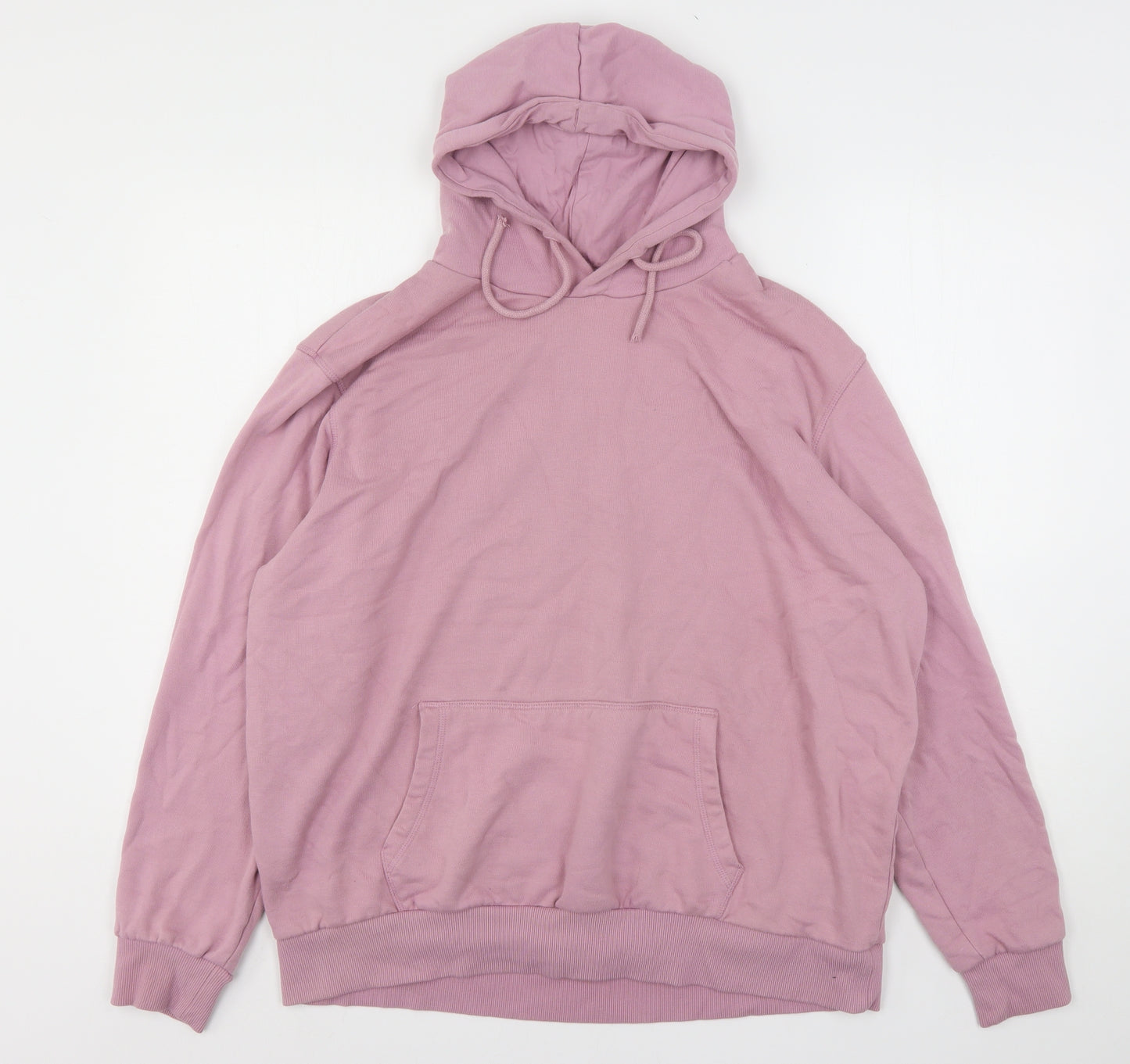 Dunnes Stores Womens Pink  Cotton Pullover Hoodie Size XL