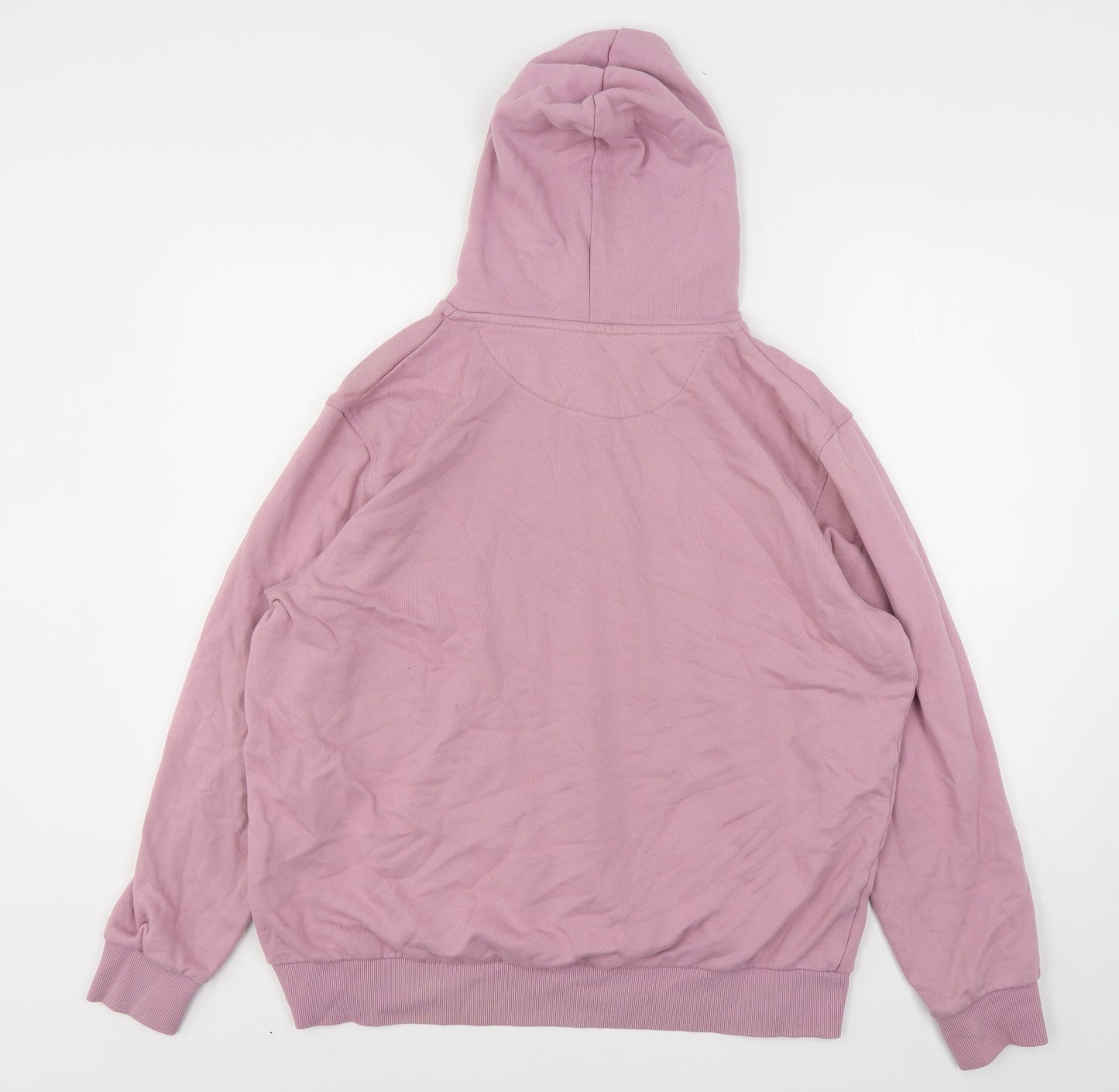 Dunnes Stores Womens Pink  Cotton Pullover Hoodie Size XL