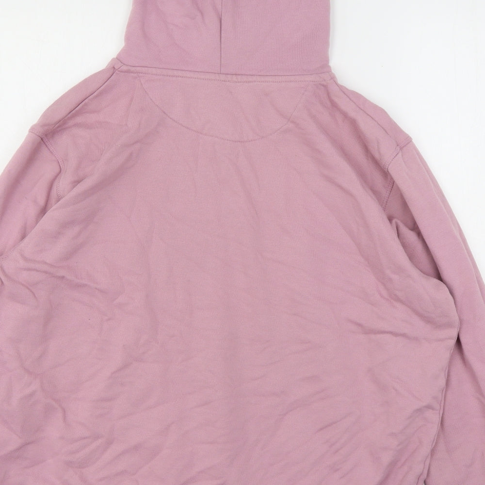 Dunnes Stores Womens Pink  Cotton Pullover Hoodie Size XL