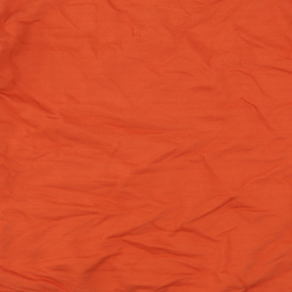 Dunnes Stores Mens Orange  Cotton Pullover Sweatshirt Size XL
