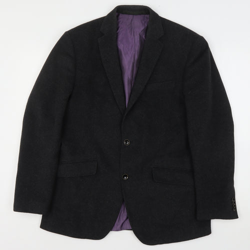 Marks and Spencer Mens Grey  Wool Jacket Suit Jacket