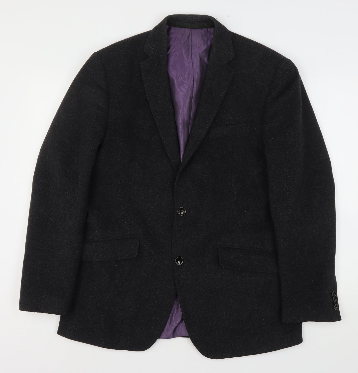 Marks and Spencer Mens Grey  Wool Jacket Suit Jacket