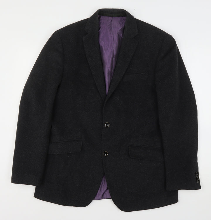 Marks and Spencer Mens Grey  Wool Jacket Suit Jacket