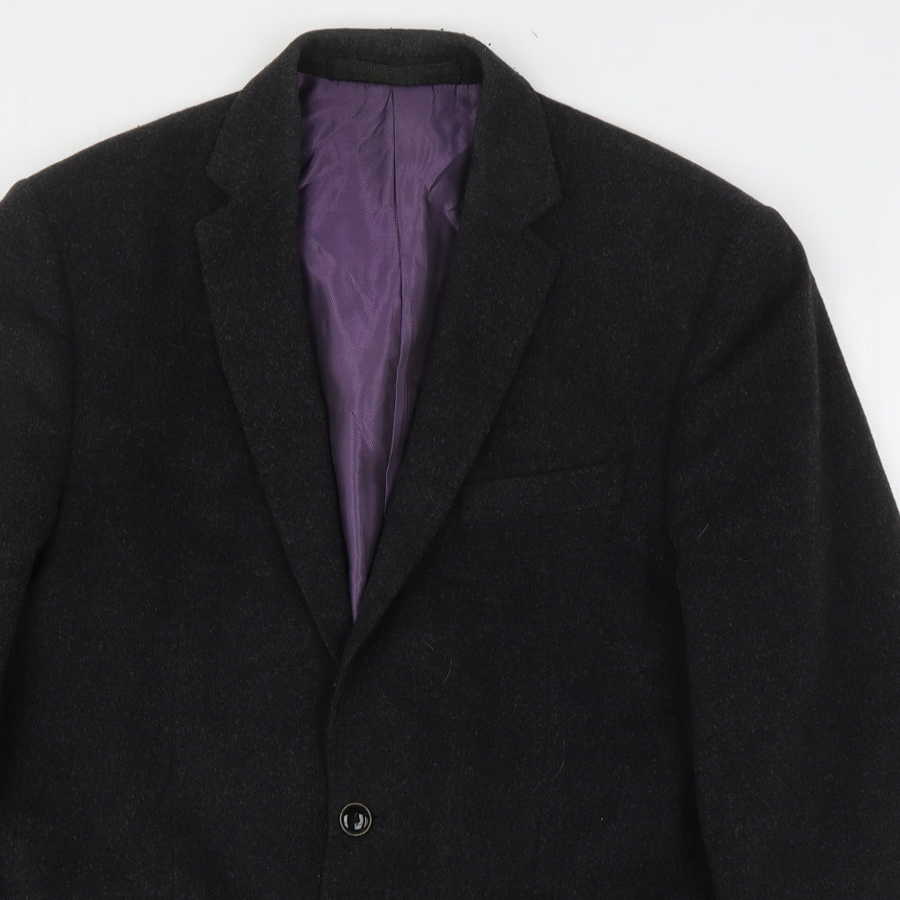 Marks and Spencer Mens Grey  Wool Jacket Suit Jacket