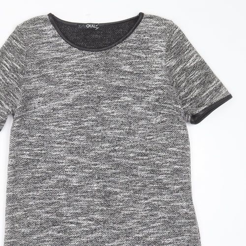 Quiz Womens Grey  Polyester A-Line  Size 10  Crew Neck Pullover