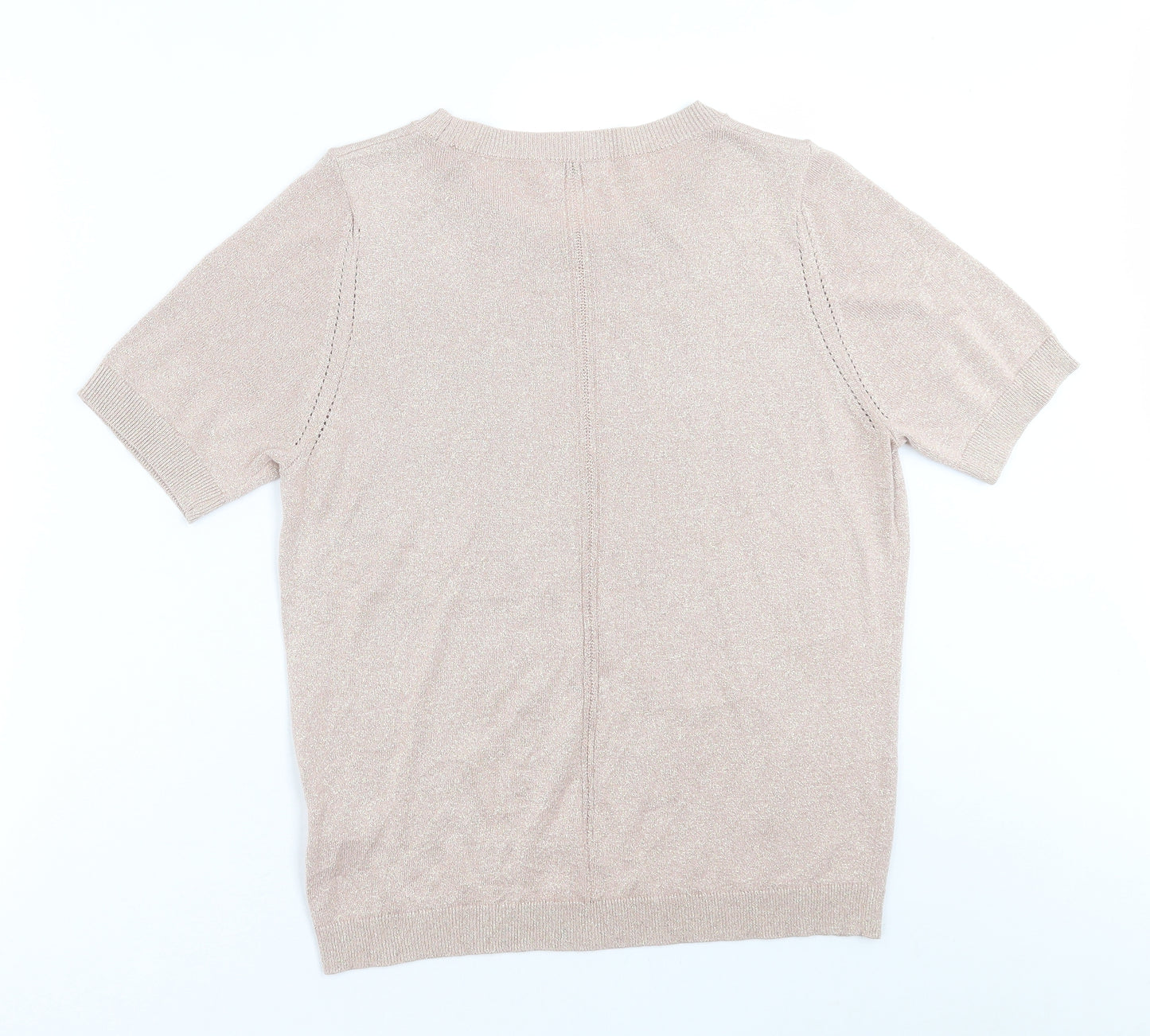 Classic Womens Pink  Modal Basic T-Shirt Size 14 Crew Neck