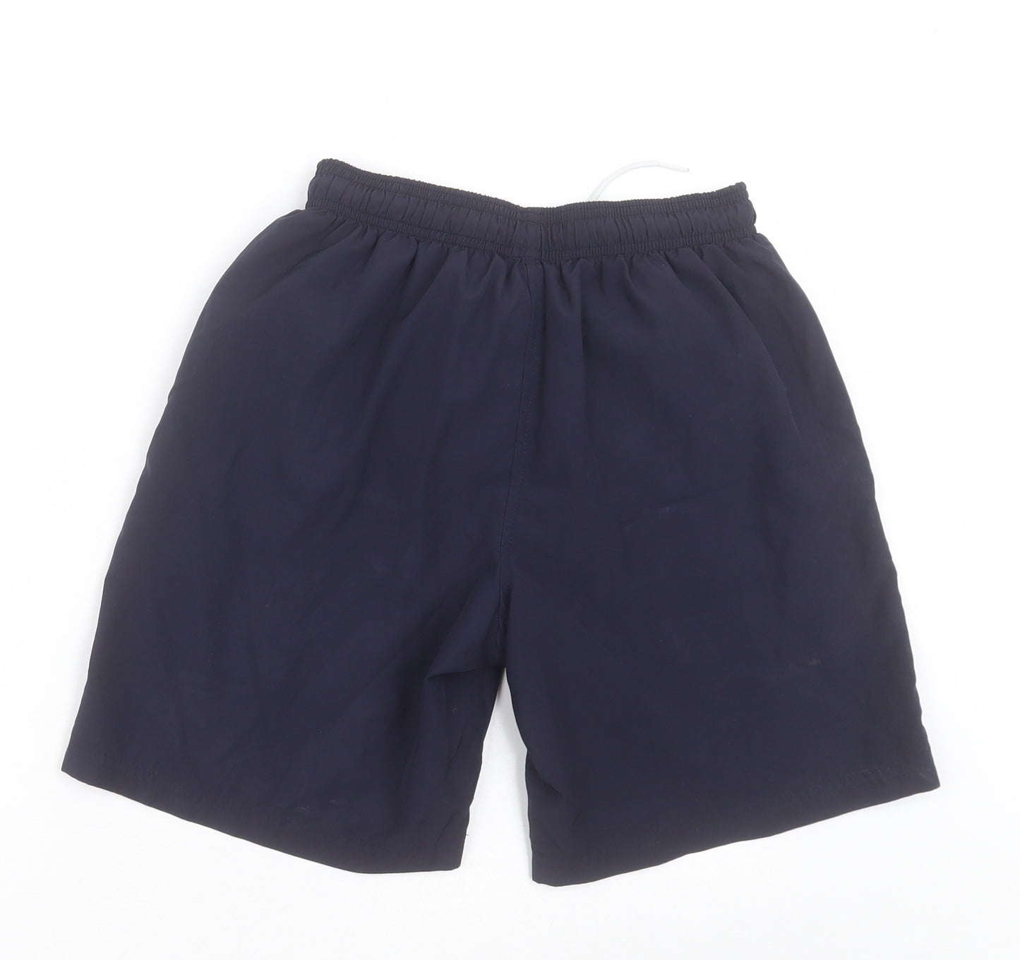 PUMA Mens Blue  Polyester Sweat Shorts Size 30 in L7 in Regular Tie