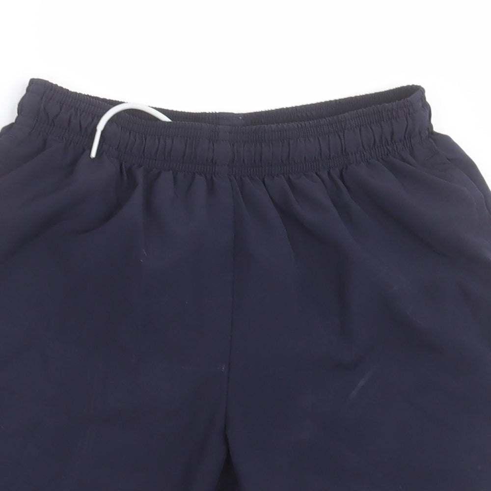 PUMA Mens Blue  Polyester Sweat Shorts Size 30 in L7 in Regular Tie