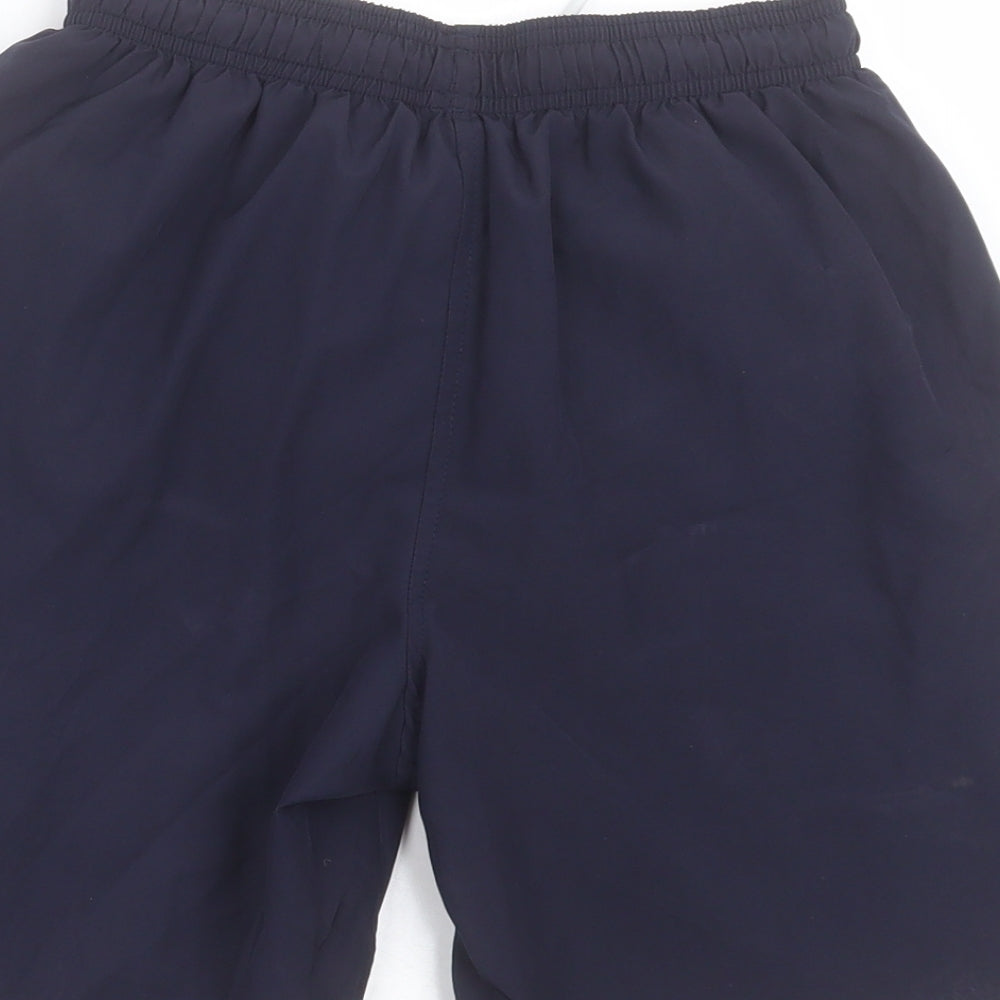 PUMA Mens Blue  Polyester Sweat Shorts Size 30 in L7 in Regular Tie