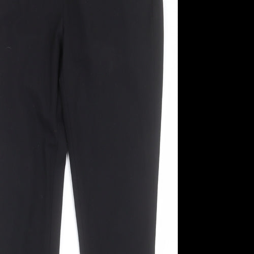 NEXT Womens Black  Polyester Trousers  Size 10 L29 in Regular Hook & Eye