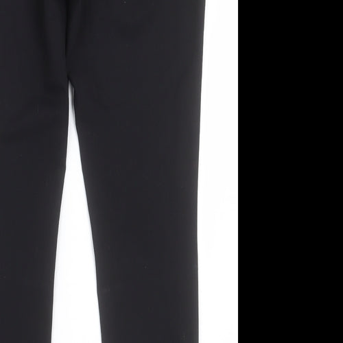 NEXT Womens Black  Polyester Trousers  Size 10 L29 in Regular Hook & Eye