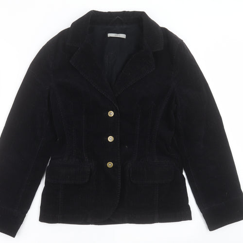 Marks and Spencer Womens Black   Jacket Blazer Size 8  Button