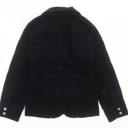 Marks and Spencer Womens Black   Jacket Blazer Size 8  Button