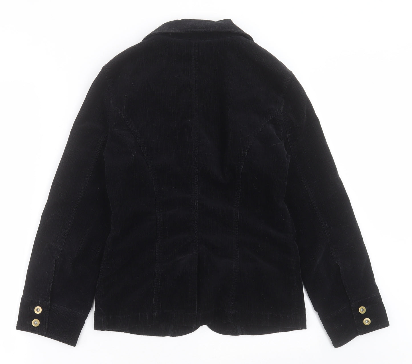 Marks and Spencer Womens Black   Jacket Blazer Size 8  Button