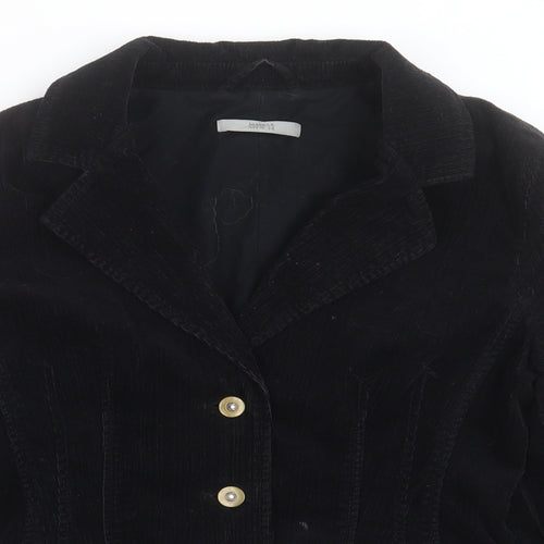 Marks and Spencer Womens Black   Jacket Blazer Size 8  Button