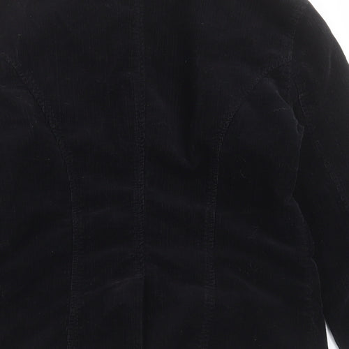 Marks and Spencer Womens Black   Jacket Blazer Size 8  Button