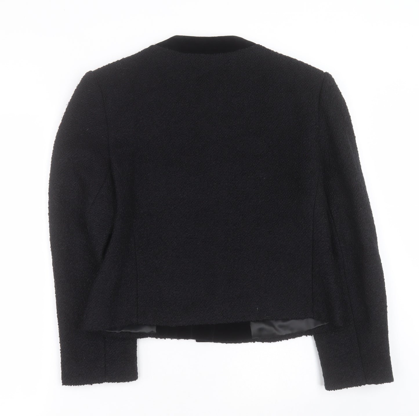 Marks and Spencer Womens Black   Jacket  Size 14  Button