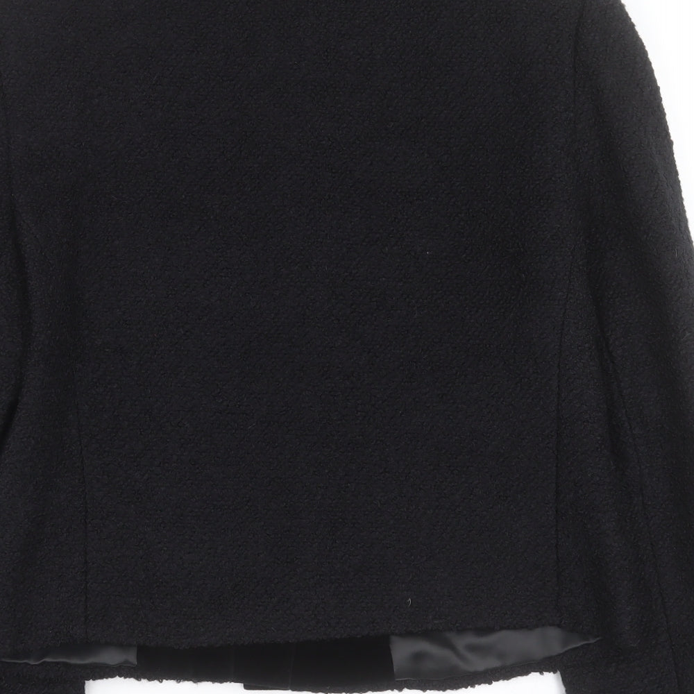 Marks and Spencer Womens Black   Jacket  Size 14  Button