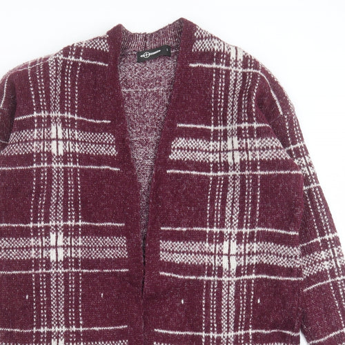 H&M Womens Purple V-Neck  Acrylic Cardigan Jumper Size S
