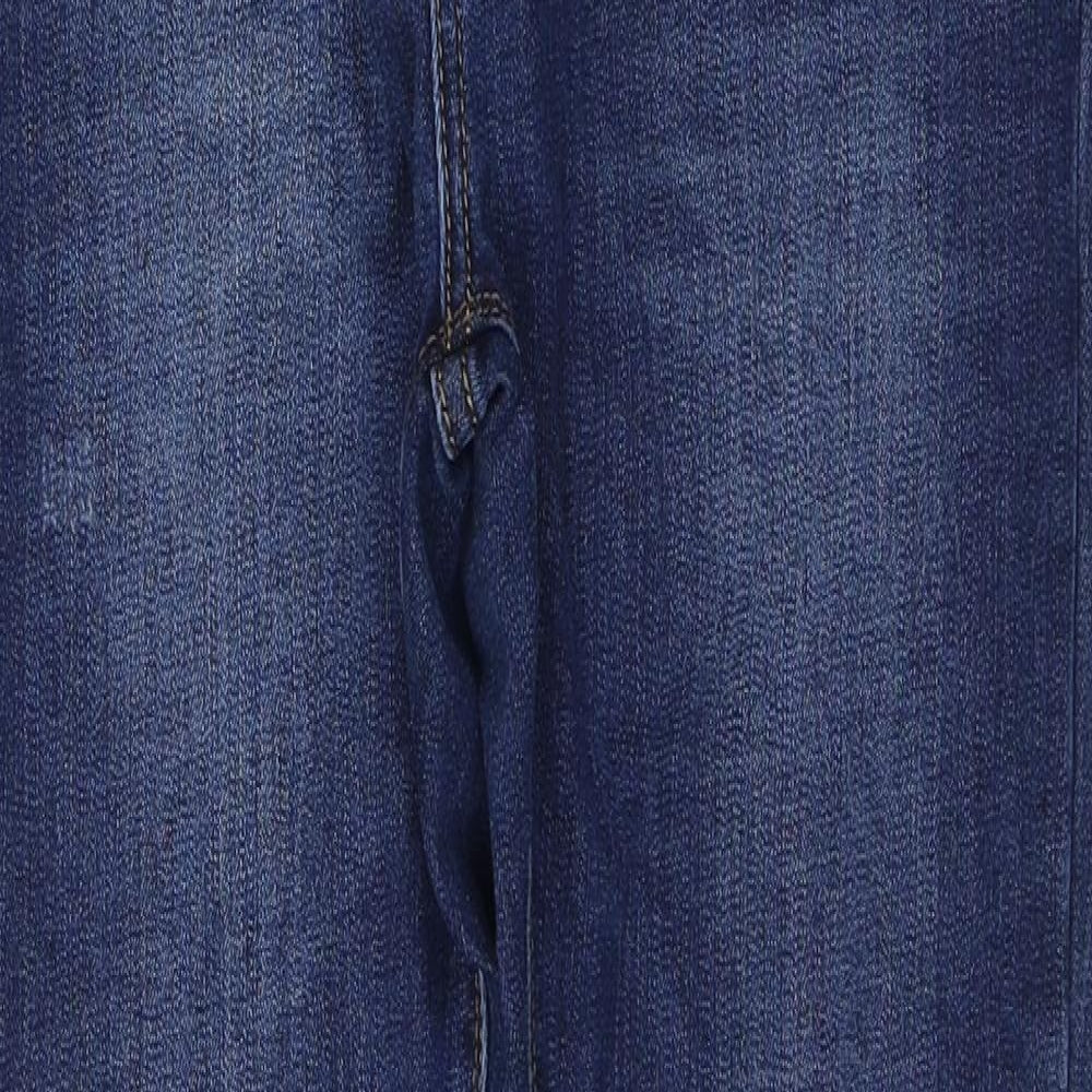 Shirly Design Womens Blue  Cotton Skinny Jeans Size 12 L29 in Regular Button