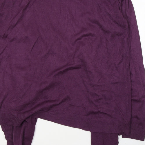 Wardrobe Womens Purple Round Neck  Acrylic Pullover Jumper Size 16