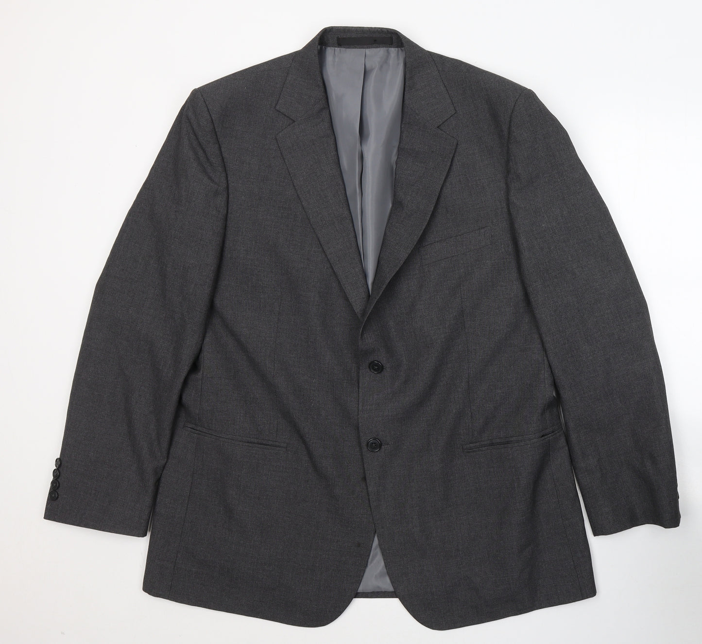 Marks and Spencer Mens Grey  Polyester Jacket Suit Jacket Size M
