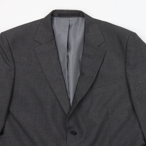 Marks and Spencer Mens Grey  Polyester Jacket Suit Jacket Size M