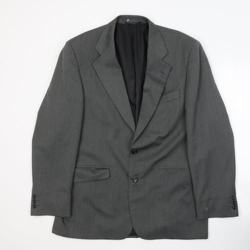 Chatsworth Mens Grey  Polyacrylate Fibre Jacket Suit Jacket Size M