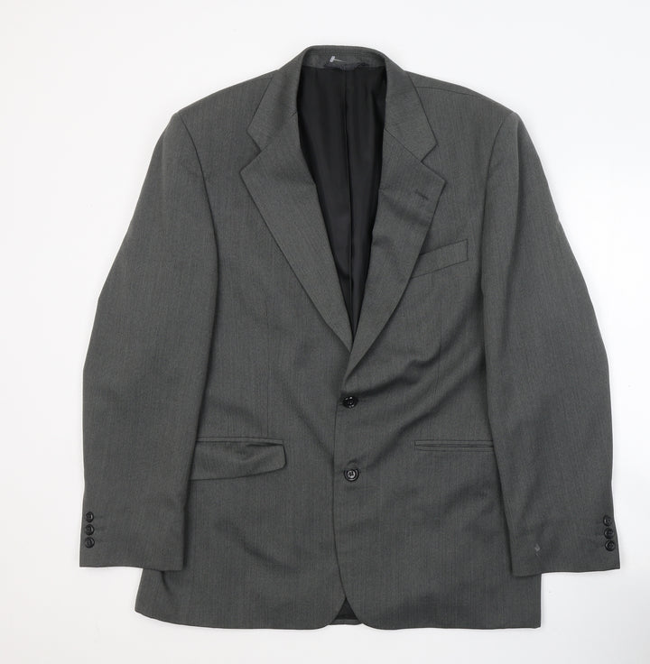 Chatsworth Mens Grey  Polyacrylate Fibre Jacket Suit Jacket Size M