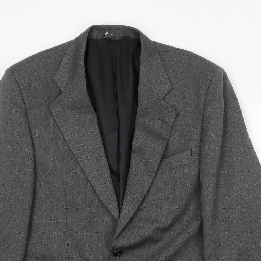 Chatsworth Mens Grey  Polyacrylate Fibre Jacket Suit Jacket Size M