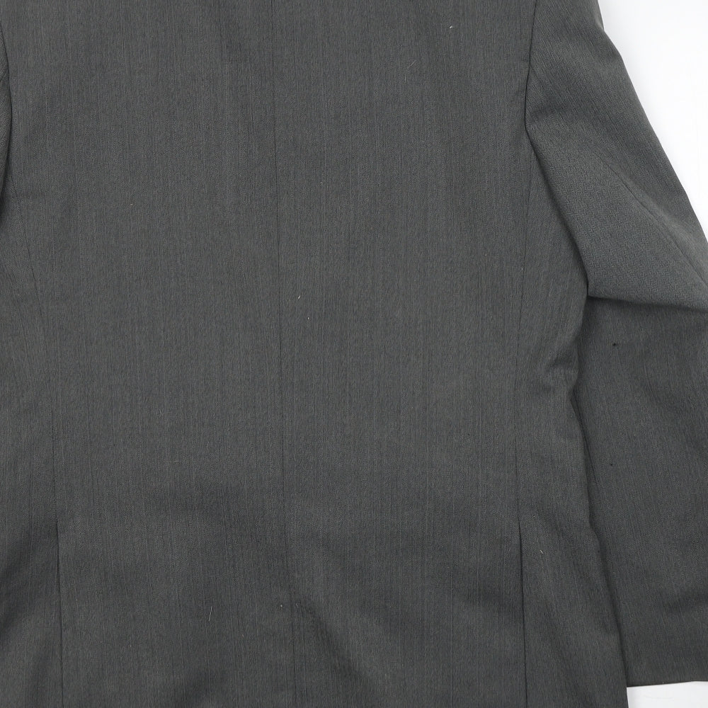 Chatsworth Mens Grey  Polyacrylate Fibre Jacket Suit Jacket Size M