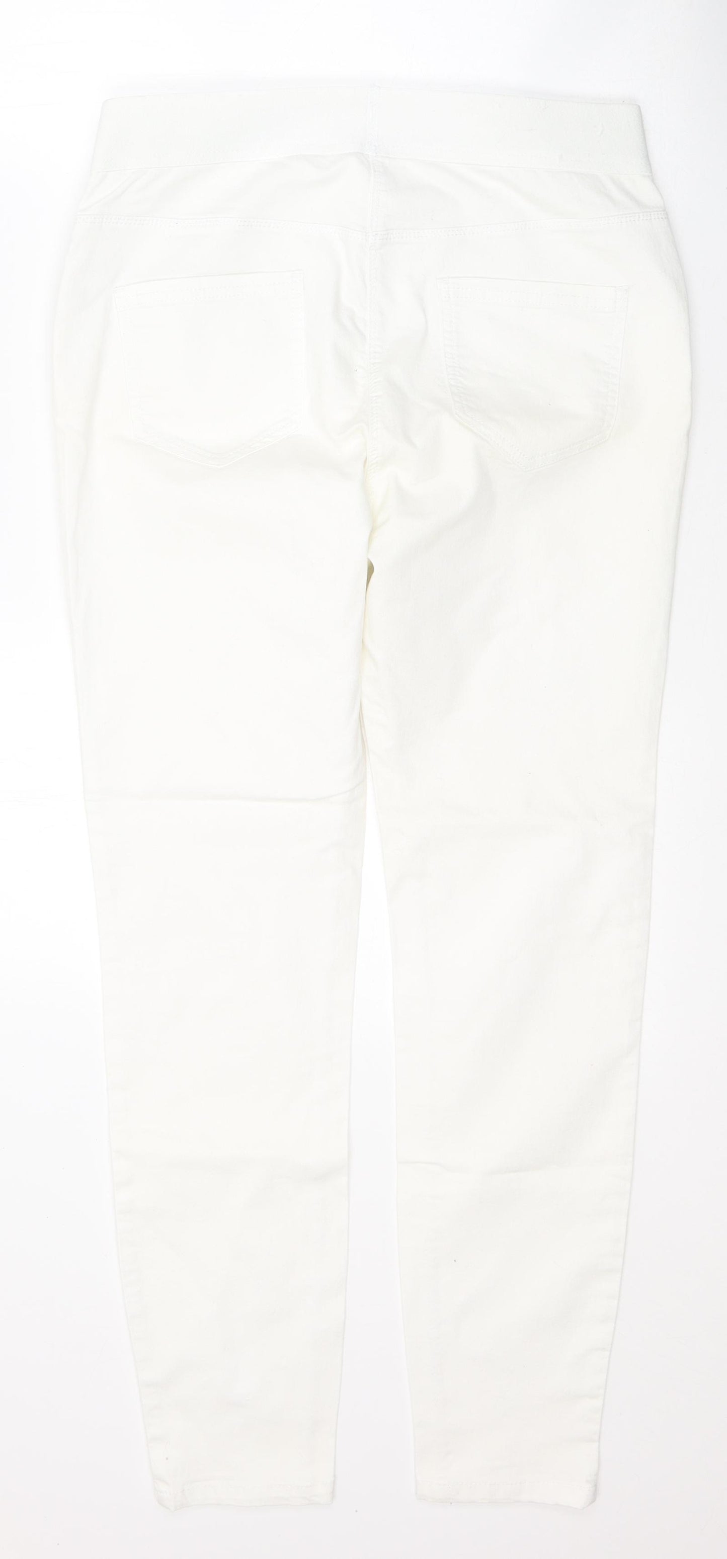 George Womens White  Cotton Jegging Jeans Size 14 L28.5 in Regular