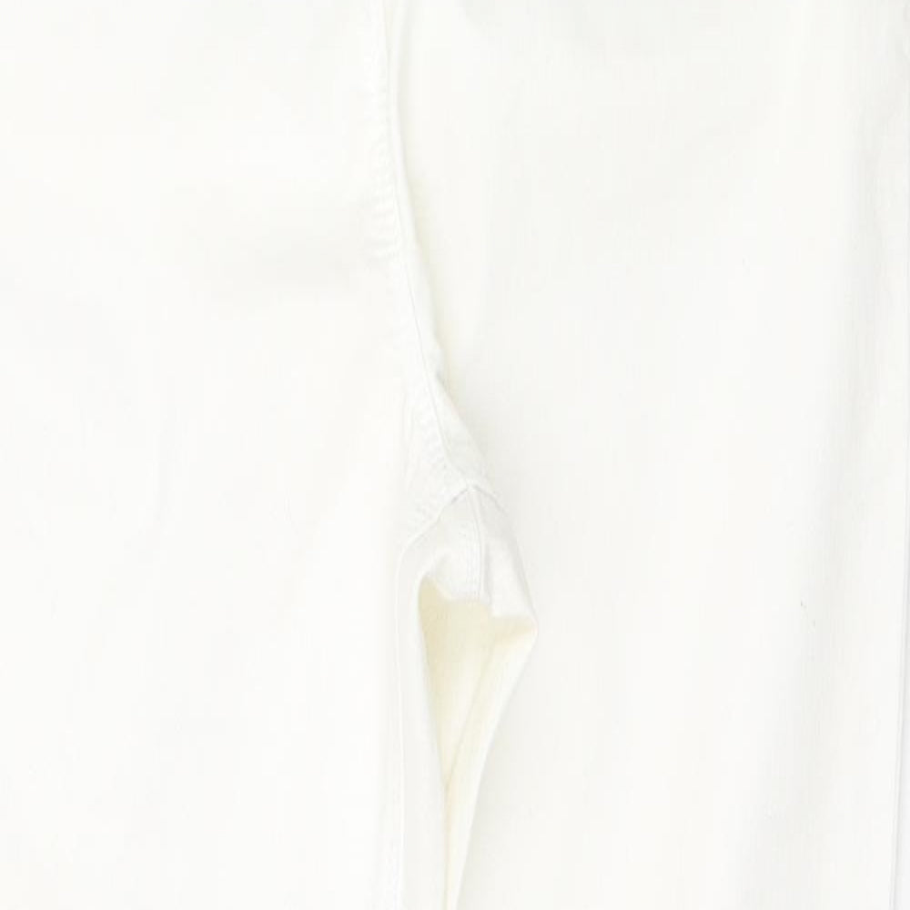 George Womens White  Cotton Jegging Jeans Size 14 L28.5 in Regular