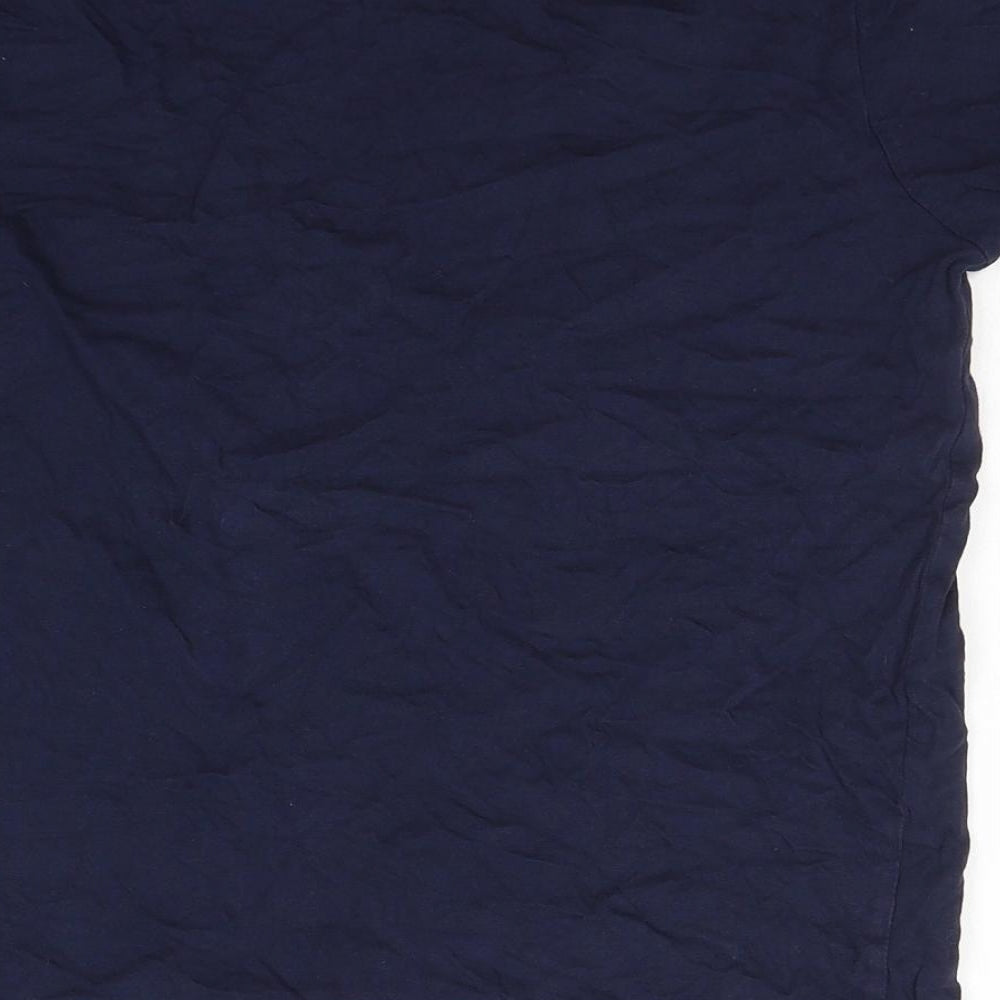 Primark Boys Blue  Cotton Basic T-Shirt Size 12-13 Years Round Neck Pullover - Fearless