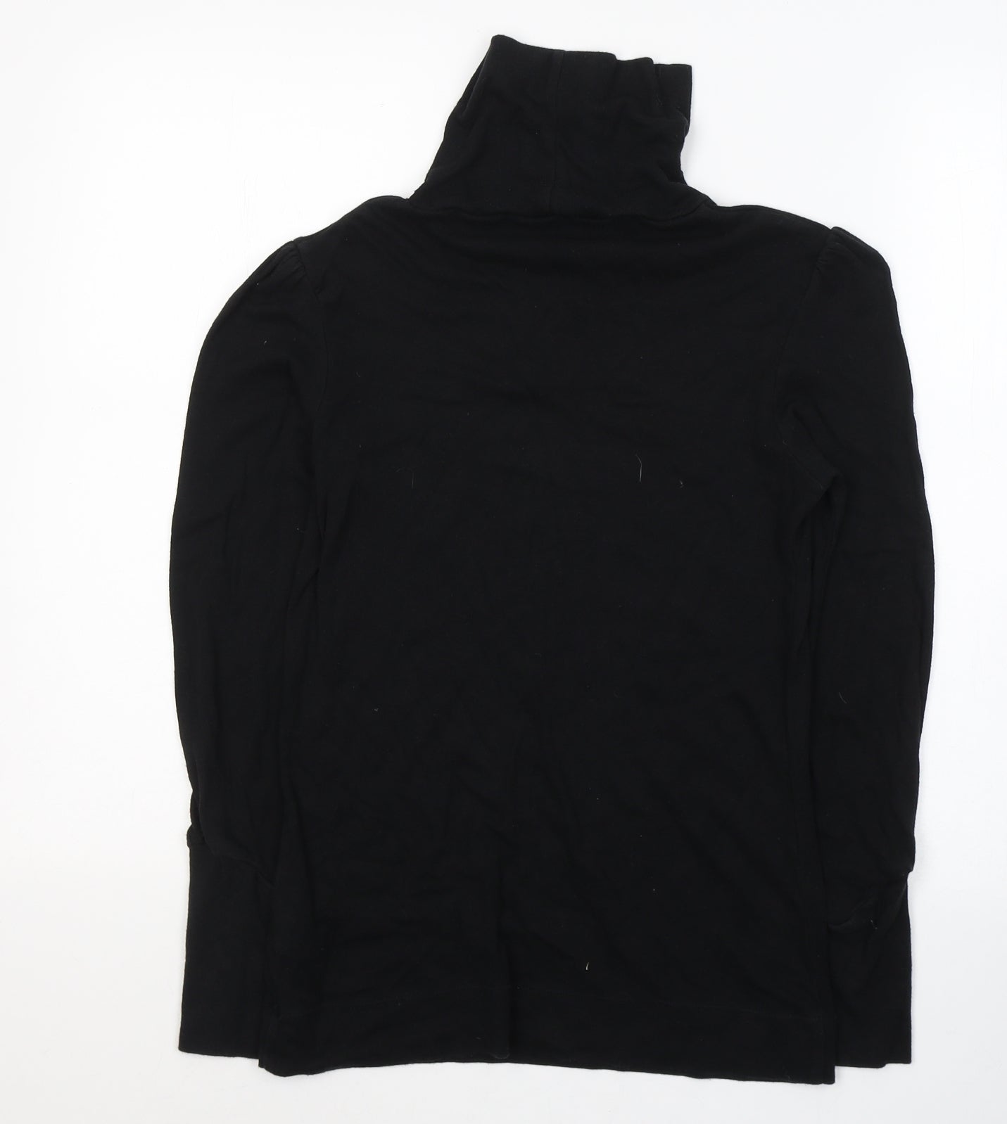 Monsoon Womens Black High Neck  Viscose Pullover Jumper Size 14