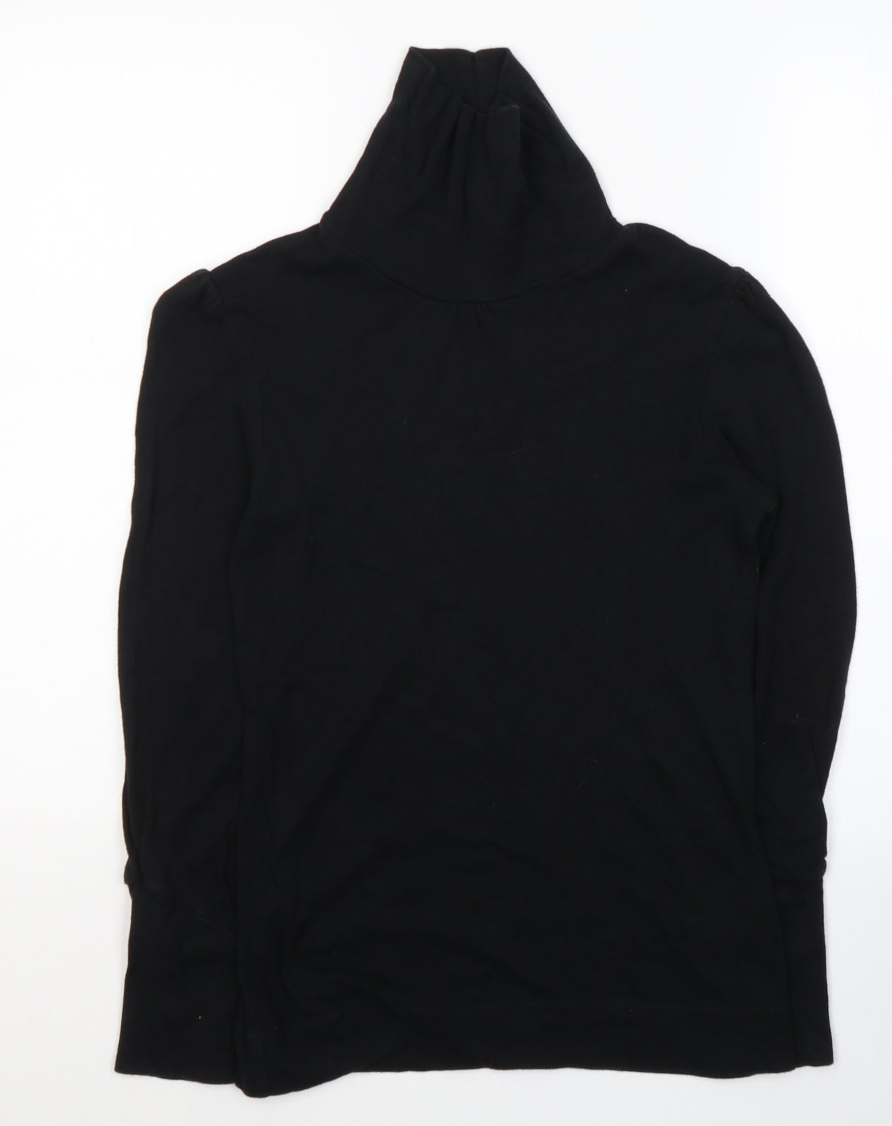 Monsoon Womens Black High Neck  Viscose Pullover Jumper Size 14