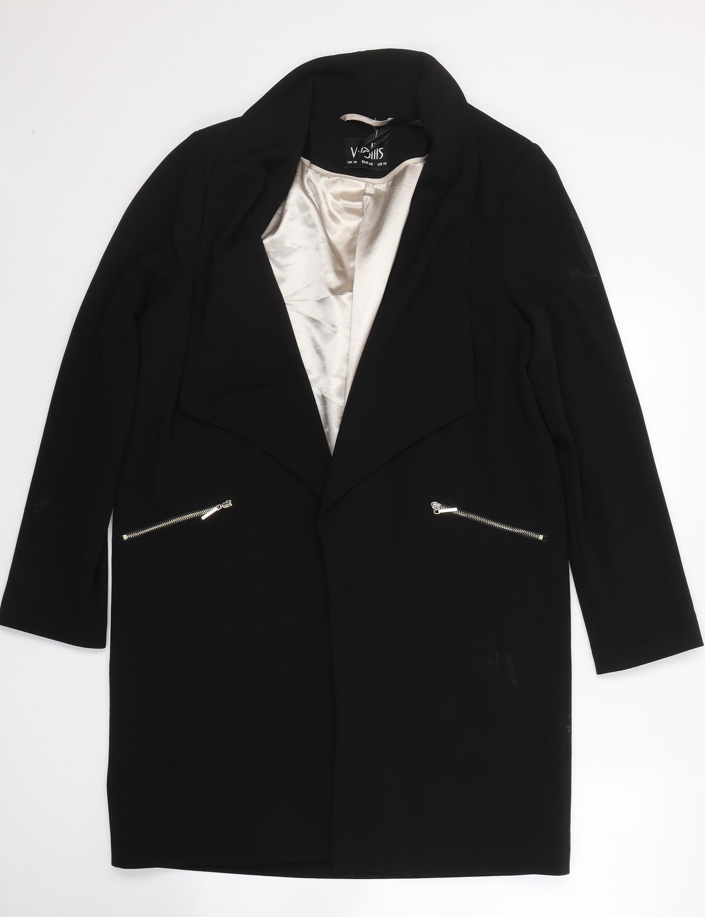 Wallis Womens Black   Jacket Blazer Size 14