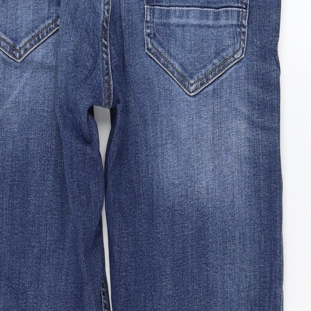 Burton Mens Blue  Cotton Straight Jeans Size 34 in L28 in Regular Zip