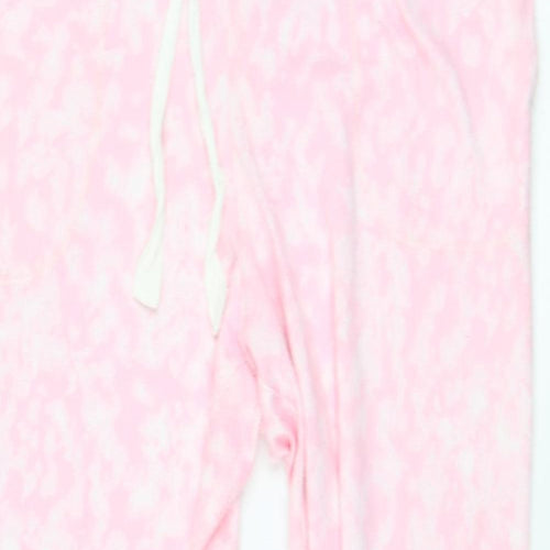 Preworn Womens Pink  Polyester Jogger Trousers Size L L28 in Regular