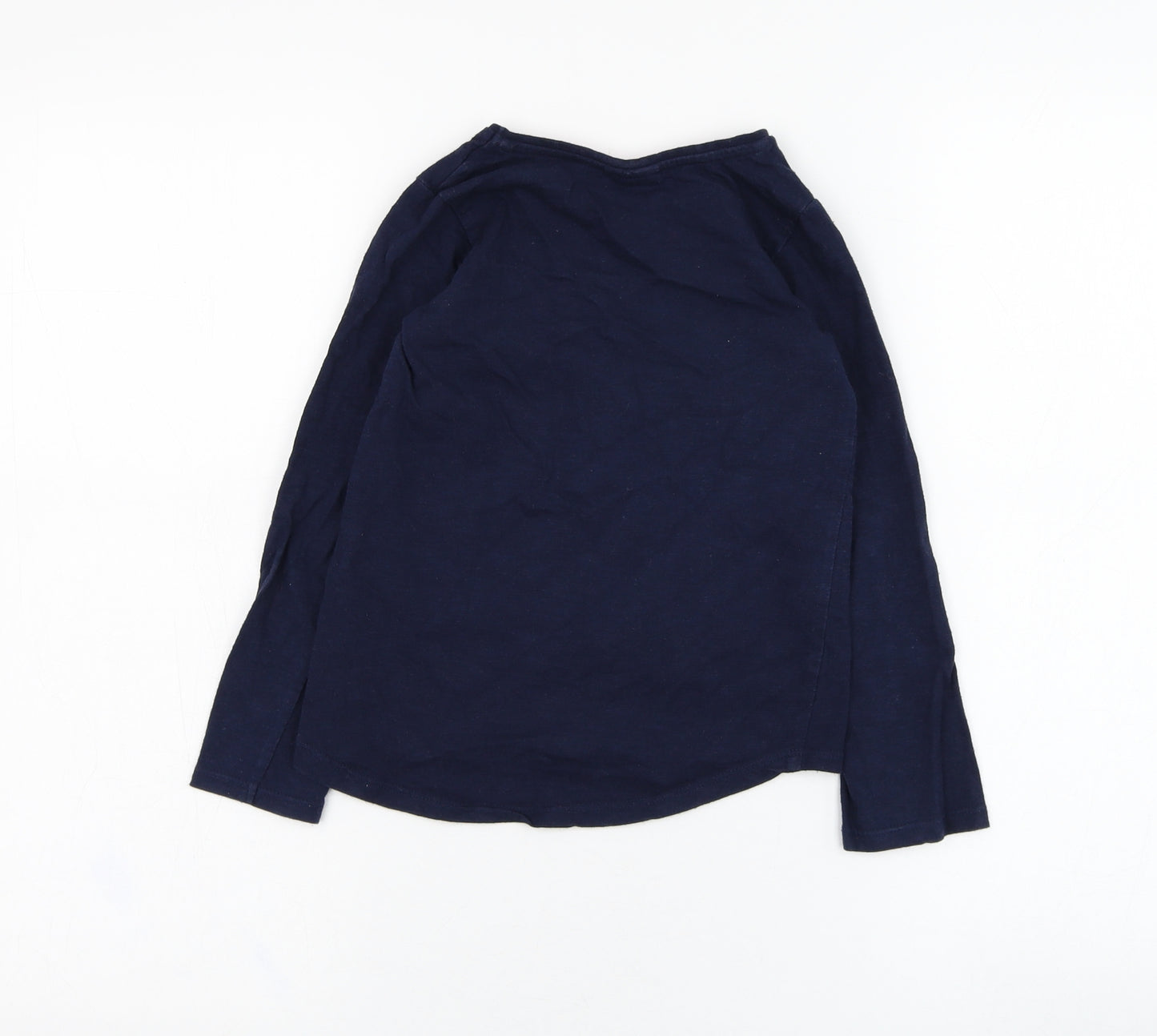 TU Girls Blue  Cotton Basic T-Shirt Size 5-6 Years Round Neck Pullover - Peppa Pig