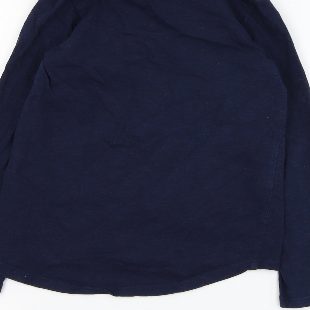TU Girls Blue  Cotton Basic T-Shirt Size 5-6 Years Round Neck Pullover - Peppa Pig