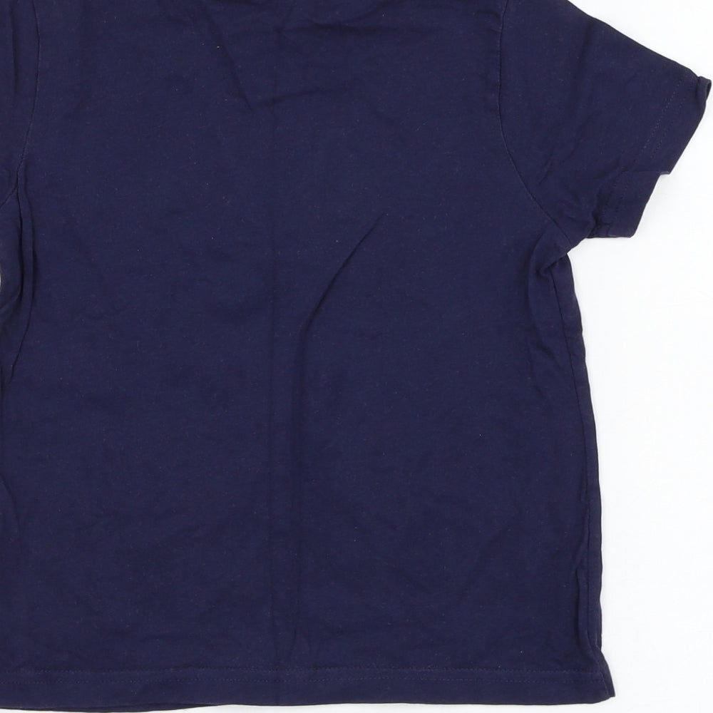 F&F Boys Blue  Cotton Basic T-Shirt Size 4-5 Years Round Neck Pullover - Minions