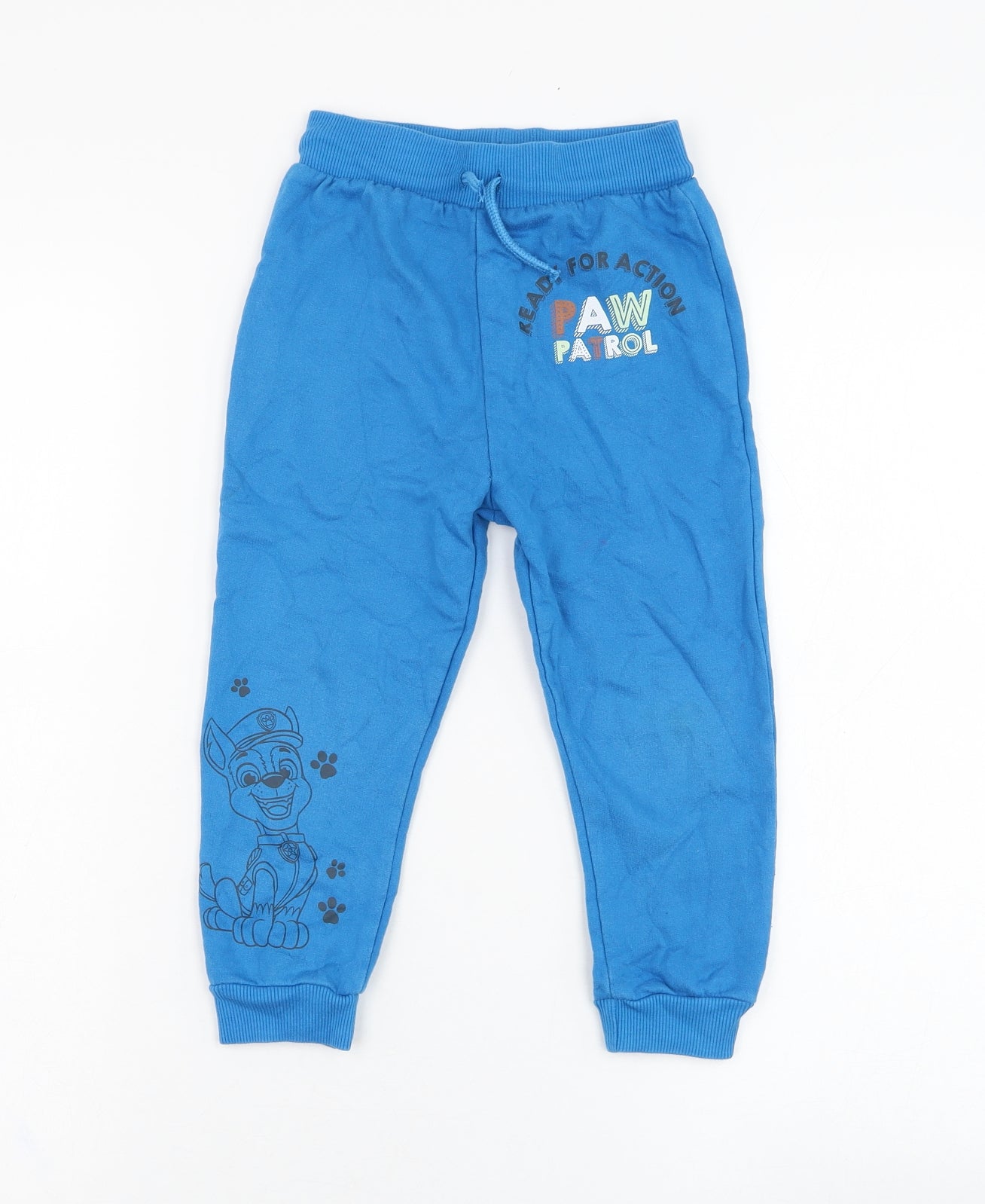 George Boys Blue  Cotton Jogger Trousers Size 3-4 Years  Regular Pullover - Paw Patrol