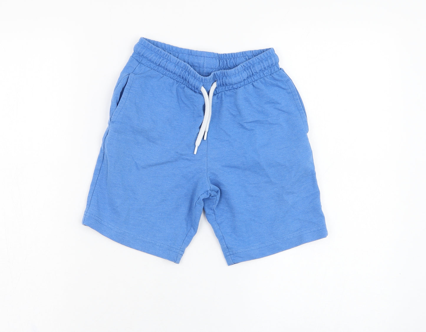 Dunnes Stores Boys Blue  Cotton Sweat Shorts Size 8 Years  Regular