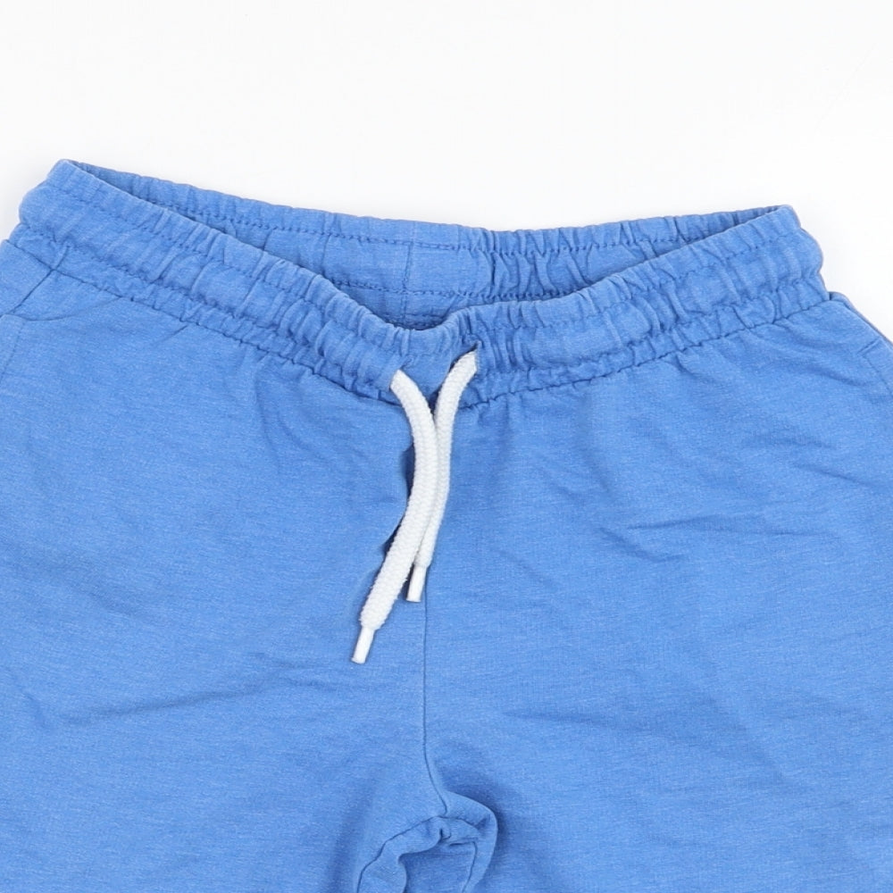 Dunnes Stores Boys Blue  Cotton Sweat Shorts Size 8 Years  Regular