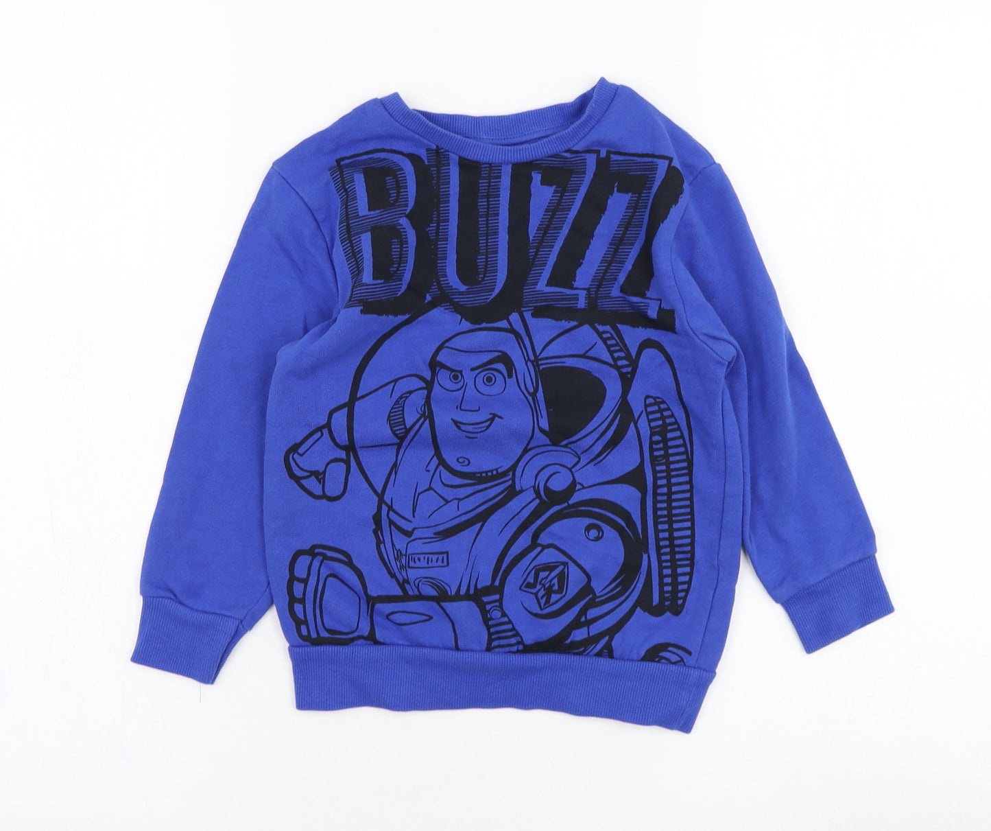 George Boys Blue  Cotton Pullover Sweatshirt Size 3-4 Years  Pullover - Toy Story